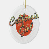 カリフォルニア女の子 セラミックオーナメント (右)