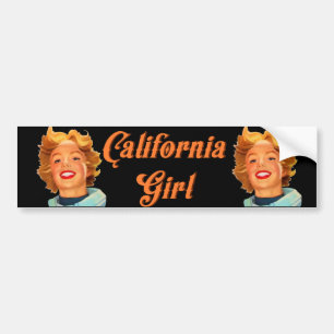 カリフォルニア女の子 バンパーステッカー