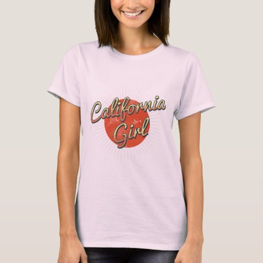 カリフォルニア女の子 Tシャツ (正面)