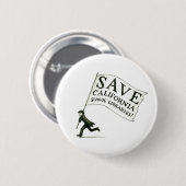 カリフォルニア学校図書館-ヒューゴCabret --を救って下さい 缶バッジ (正面&裏面)