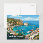 カリフォルニア島 USA ポストカード (正面/裏面)