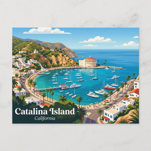 カリフォルニア島 USA ポストカード (正面)