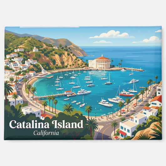 カリフォルニア島 USA マグネット (正面)