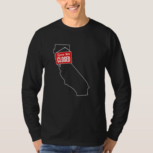 カリフォルニア州おもしろい概要20名休業 Tシャツ (正面)