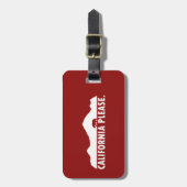 カリフォルニア州お願い ラゲッジタグ (正面縦)