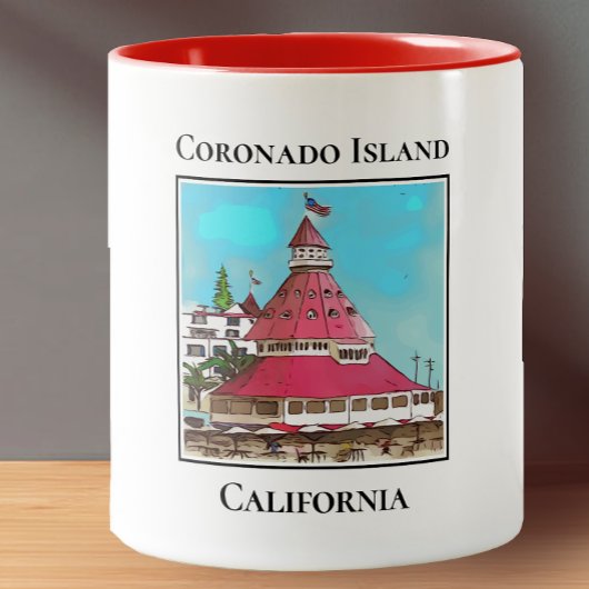 カリフォルニア州のコロナド島 ツートーンマグカップ