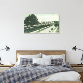 カリフォルニア州のシティパークアラメダの景色 キャンバスプリント (インサイチュ (寝室))