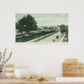 カリフォルニア州のシティパークアラメダの景色 ポスター (キッチン)