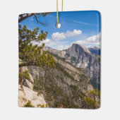 カリフォルニア州のハーフドームの風景 セラミックオーナメント (左)