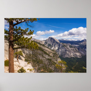 カリフォルニア州のハーフドームの風景 ポスター
