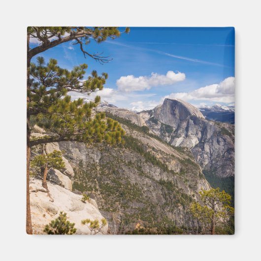 カリフォルニア州のハーフドームの風景 マグネット (正面)