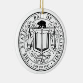 カリフォルニア州のバーのクリスマスのオーナメント セラミックオーナメント (右)