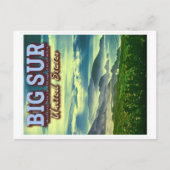 カリフォルニア州のビッグ・シュール中央海岸統一された州 ポストカード (正面)