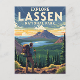 カリフォルニア州のラッセン火山国立公園 ポストカード