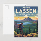 カリフォルニア州のラッセン火山国立公園 ポストカード (正面/裏面)