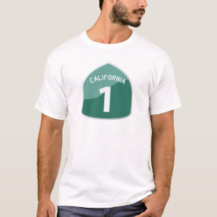 カリフォルニア州のルート1の太平洋沿岸のハイウェー Tシャツ
