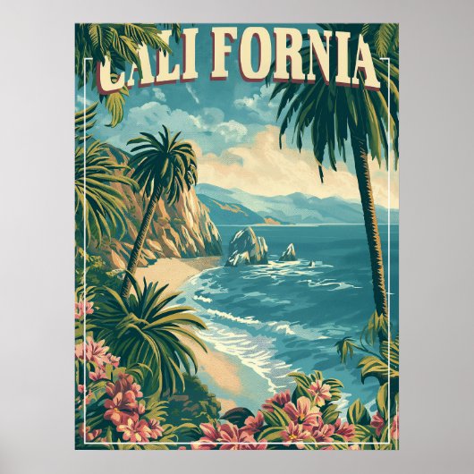 カリフォルニア州のレトロでGroovyを入手 ポスター (正面)