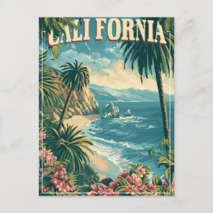 カリフォルニア州のレトロでGroovyを入手 ポストカード