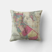 カリフォルニア州の公式の地図 クッション (裏面)