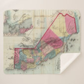 カリフォルニア州の公式の地図 シェルパブランケット (正面(横))