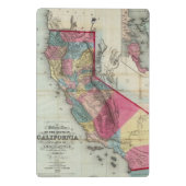 カリフォルニア州の公式の地図 ミニクリップボード (裏面)