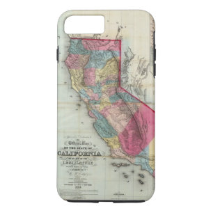 カリフォルニア州の公式の地図 iPhone 8 PLUS/7 PLUSケース