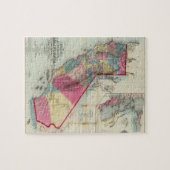 カリフォルニア州の公式地図 ジグソーパズル (横)