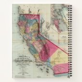 カリフォルニア州の公式地図 ノートブック (裏面)