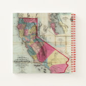 カリフォルニア州の公式地図 ノートブック (裏面)