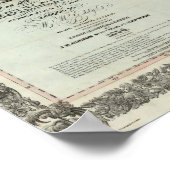 カリフォルニア州の公式地図 ポスター (角)