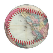 カリフォルニア州の公式地図 野球ボール (正面左)