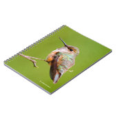 カリフォルニア州の可愛いハミングバード薄紫 ノートブック (左側)