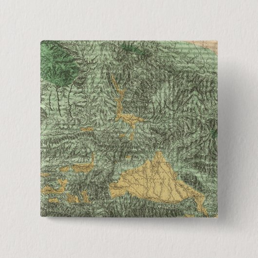 カリフォルニア州の土地分類図 缶バッジ (正面)