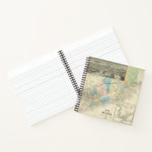 カリフォルニア州の地図 ノートブック (内部)