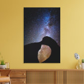 カリフォルニア州の夜の天の川 キャンバスプリント (インサイチュ (リビング))