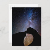 カリフォルニア州の夜の天の川 ポストカード (正面/裏面)