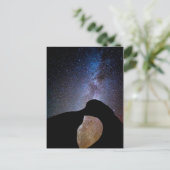 カリフォルニア州の夜の天の川 ポストカード (スタンド正面)