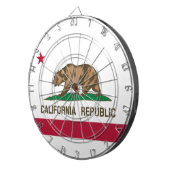 カリフォルニア州の州旗 ダーツボード (正面右)