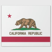 カリフォルニア州の州旗 ラッピングペーパー (フラット)