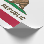 カリフォルニア州の州旗 ラッピングペーパー (角)