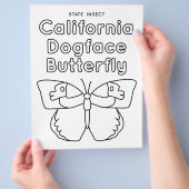 カリフォルニア州の形 首都 愛称 チラシ (手)