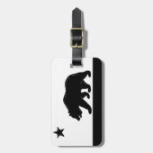 カリフォルニア州の旗くまの記号の荷物のラベル ラゲッジタグ (正面縦)