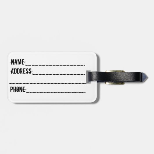 カリフォルニア州の旗くまの記号の荷物のラベル ラゲッジタグ (裏面横)