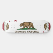 カリフォルニア州の旗のオーシャンサイド スケートボード (横)