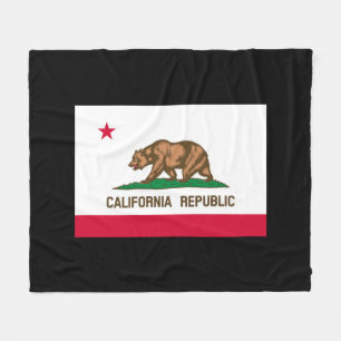 カリフォルニア州の旗のデザイン フリースブランケット