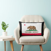 カリフォルニア州の旗のデザイン ランバークッション (椅子)