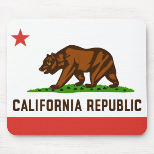 カリフォルニア州の旗のマウスパッド マウスパッド (正面)