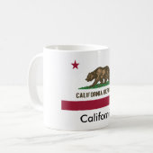 カリフォルニア州の旗のマグ コーヒーマグカップ (正面左)