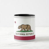 カリフォルニア州の旗のマグ マグカップ (中央)