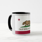 カリフォルニア州の旗のマグ マグカップ (正面左)